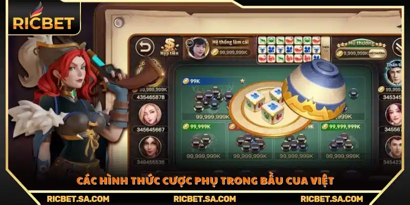 Danh mục các loại cược phụ phổ biến trong game 