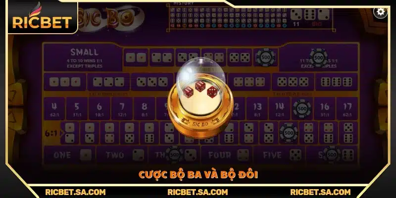 Giải thích cách đặt cược bộ ba và bộ đôi 