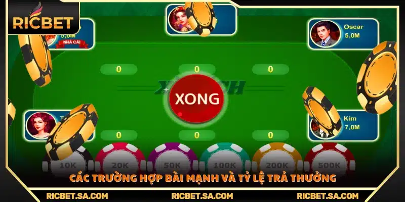 Những kiểu bài mạnh thường gặp và mức trả thưởng